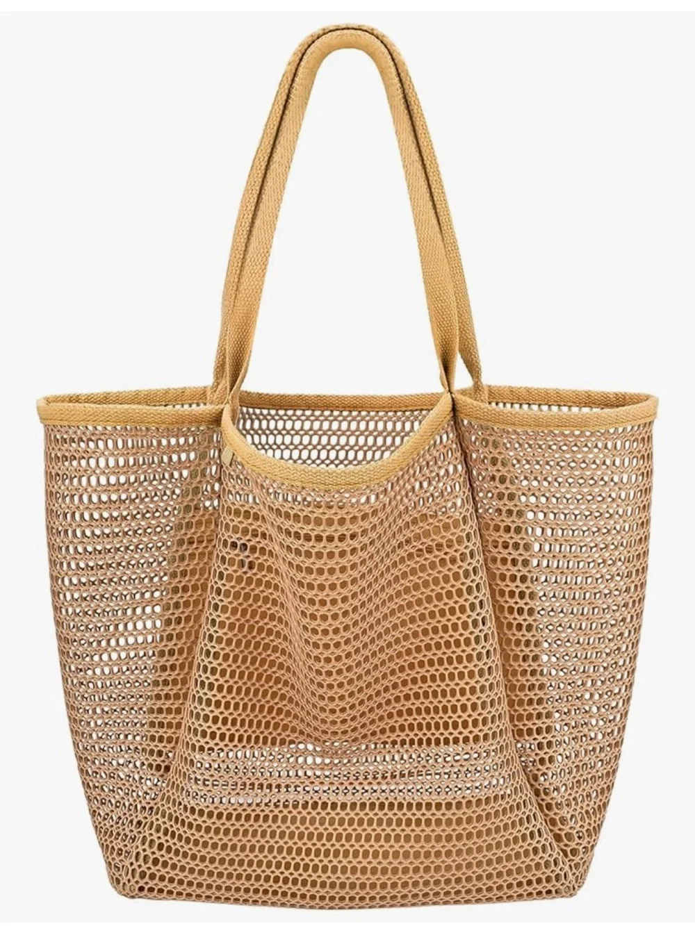 Lioscre - Casual Hobo Mesh Beach Bag - Tote Bag